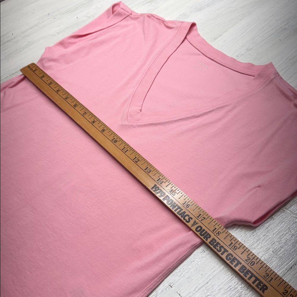 Frame Denim Easy V-Neck Dusty Pink Short Sleeve Tee Sz SP - Picture 5 of 11